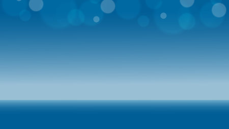 Abstract blue background with bokeh effect, vector illustration.のイラスト素材