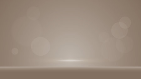 Empty brown studio room with spotlight and bokeh. Vector illustrationのイラスト素材