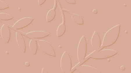 Background of chocolate with leaf. Smooth and soft.のイラスト素材