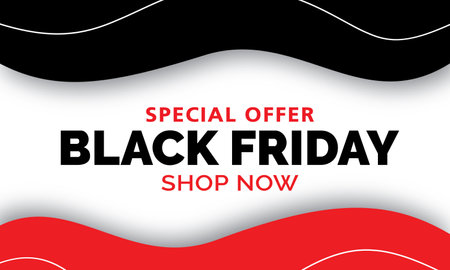 Black Friday sale banner design template. Black Friday background.のイラスト素材