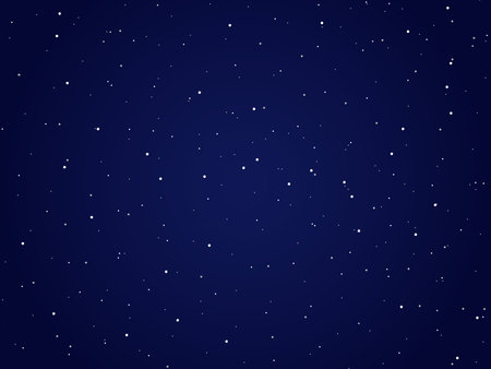 Night sky with stars. Vector illustration of the starry sky.のイラスト素材