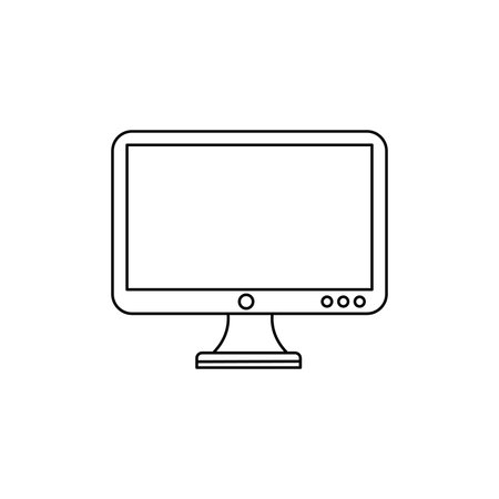 Computer icon. Device gadget technology and electronic theme. Isolated design. Vector illustrationのイラスト素材
