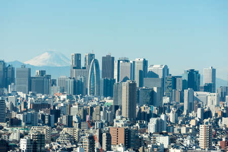 Tokyo's cityscape from high-rise buildingsの写真素材