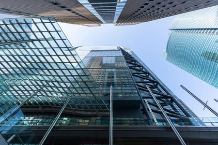 Scenery of the skyscrapers of Shiodome