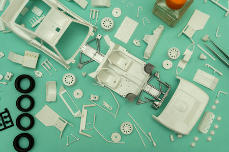 Making a scale modelの写真素材