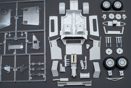 Making a model of a carの写真素材
