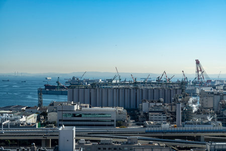 Kanagawa Prefecture Yokohama City Isogo Ward Scenery from salaryの写真素材