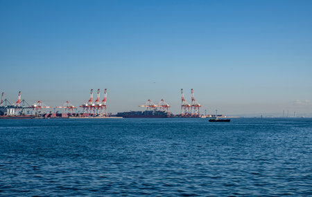 Yokohama City, Kanagawa Prefecture Thermal power plant sceneryの写真素材