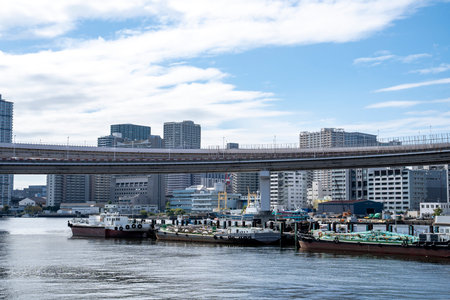 Metropolitan Expressway in the bay areaの写真素材