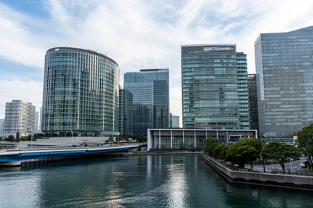Scenery of Yokohama Shinko Parkの写真素材