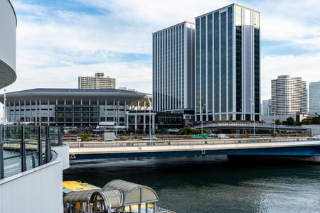 Scenery of Yokohama Shinko Parkの写真素材