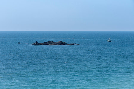 Coastal scenery in Kanagawa Prefectureの写真素材
