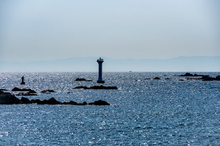Coastal scenery in Hayama Town, Kanagawa Prefectureの写真素材
