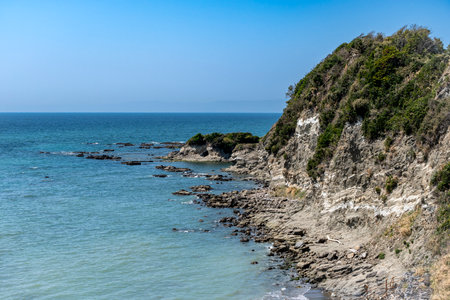 Coastal scenery in Hayama Town, Kanagawa Prefectureの写真素材