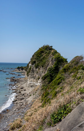 Coastal scenery in Hayama Town, Kanagawa Prefectureの写真素材