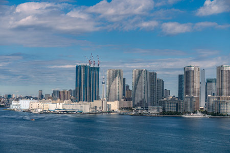 View from Tokyo Rainbow Bridgeの写真素材
