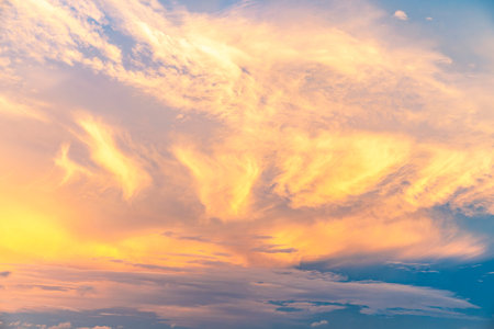 Clouds at dusk in summer in Japan