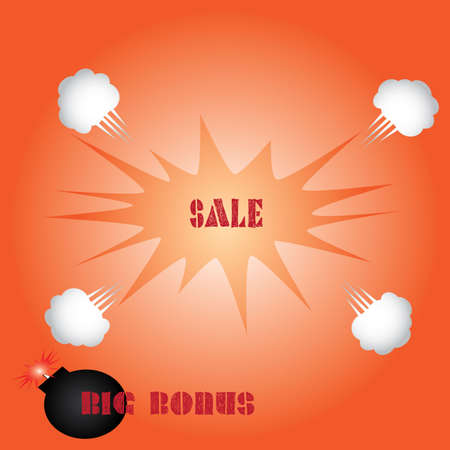 Sale and Big bonusのイラスト素材