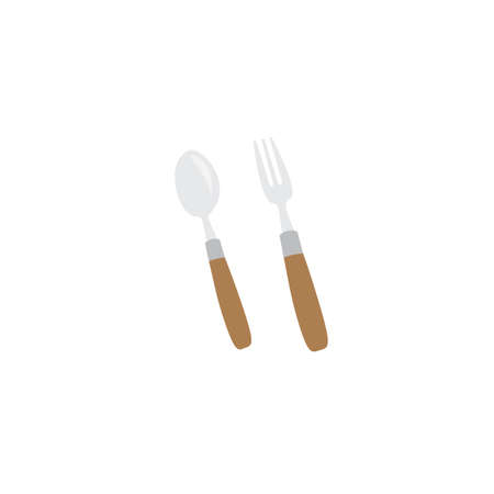 spoon and fork  isolated