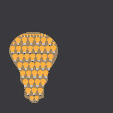 Many small ideas equal a big oneのイラスト素材