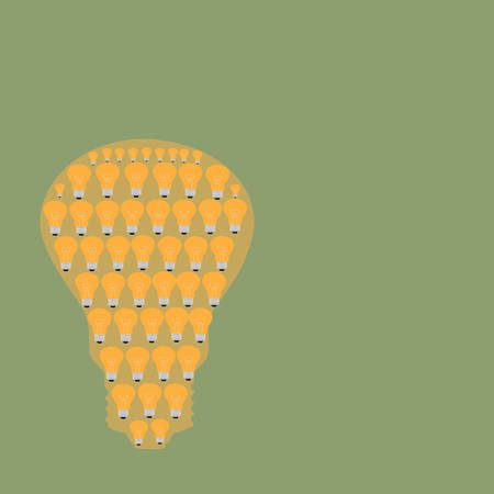 Many small ideas equal a big oneのイラスト素材