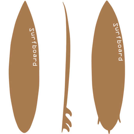 Blank surfboard.のイラスト素材