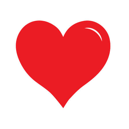 Red Vector Love Heartのイラスト素材