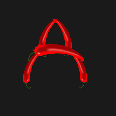 L, red hot chilli peppersのイラスト素材