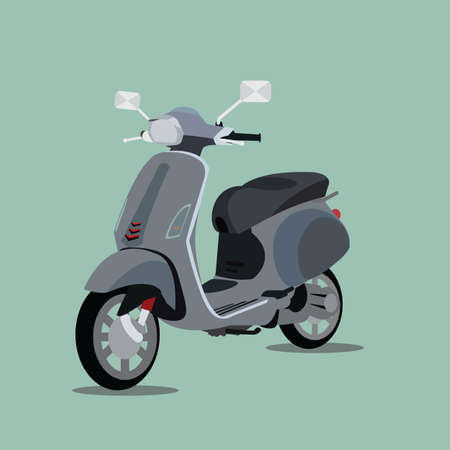 Black light scooter 3dのイラスト素材