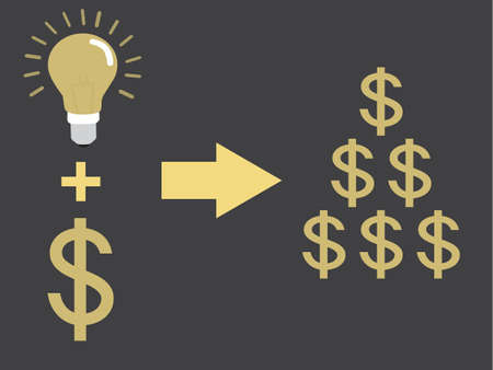 The team is charged with money for amount of money.のイラスト素材