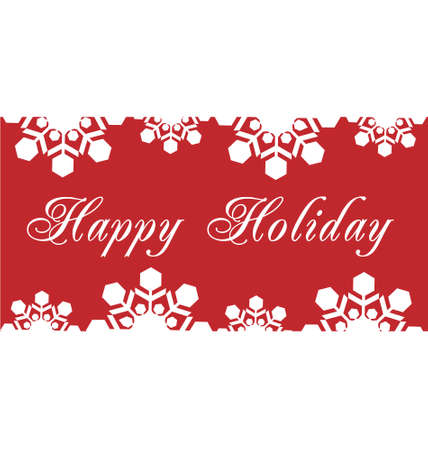 Happy Holidays vector illustration for holiday designのイラスト素材