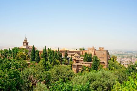 The Alhambra, ancient muslim fortress in Spainのeditorial素材