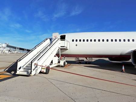 Airplane boarding entrance,