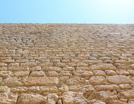 Drystone wall, low angle viewの写真素材