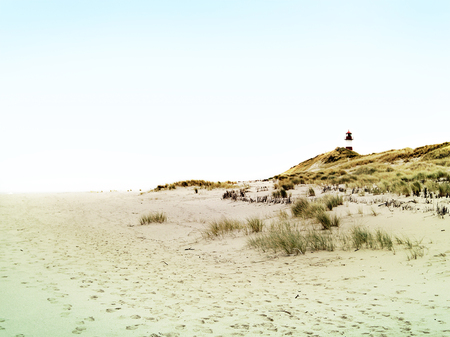 Lighthouse or beacon on Sylt, Germany.の写真素材