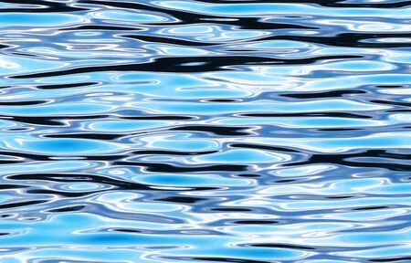 Blue water texture, sea or seascapeの写真素材