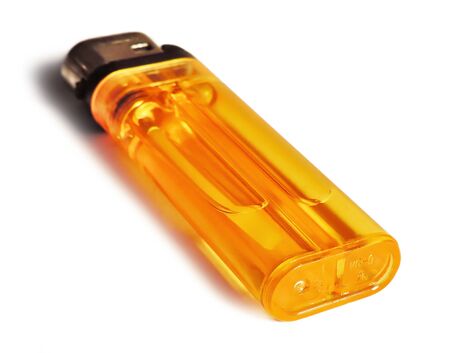 Lighter, isolated on white backgroundの写真素材