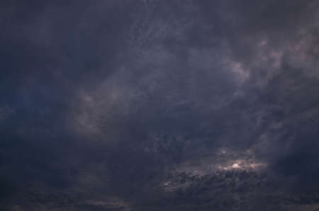 cirrus clouds in the blue sky.の写真素材