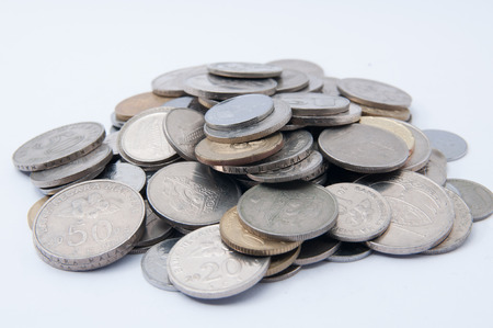 The Malaysia coins for saving purposeの写真素材