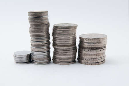 The Malaysia coins for saving purposeの写真素材