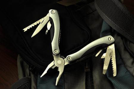 multitool on bagの写真素材
