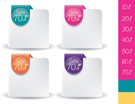 Info Graphic Label signのイラスト素材