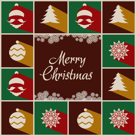 Christmas greeting card Designのイラスト素材