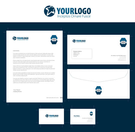 Corporate stationery template designのイラスト素材