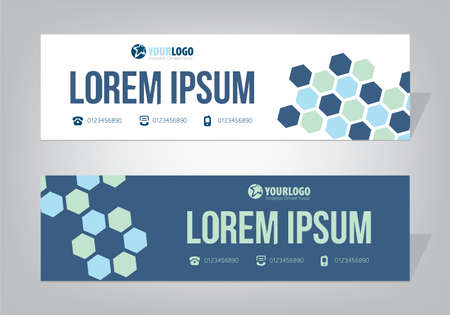 Creative Banner Templates with elementsのイラスト素材