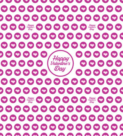 Happy Valentine's Day Vector Lettering Designのイラスト素材