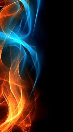 fire background. flame pattern. with a bright light effect. generative aiの素材