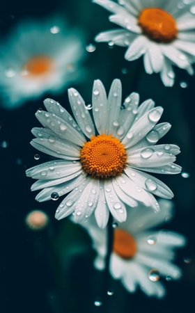beautiful flower background, generative aiの素材