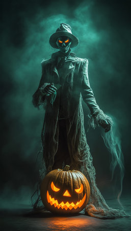 halloween ghost costume character. generative aiの素材