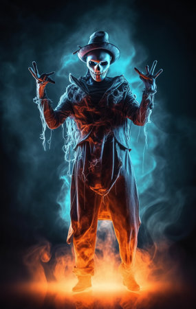 halloween ghost costume character. generative aiの素材